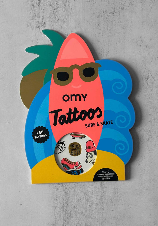 Surf and Skate Temporary Tattoos