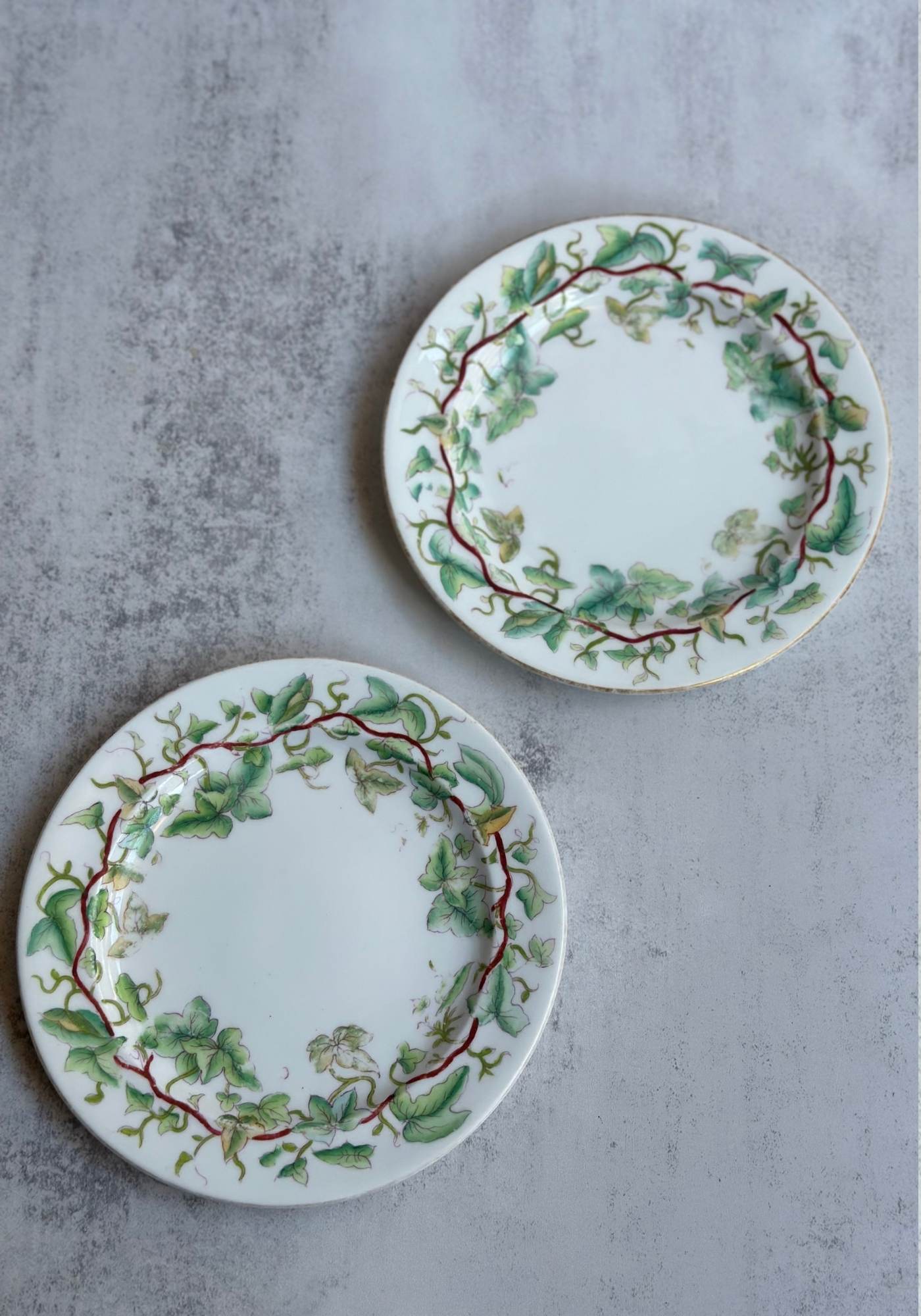 Set of Two Ivy Ceramic Side Plates