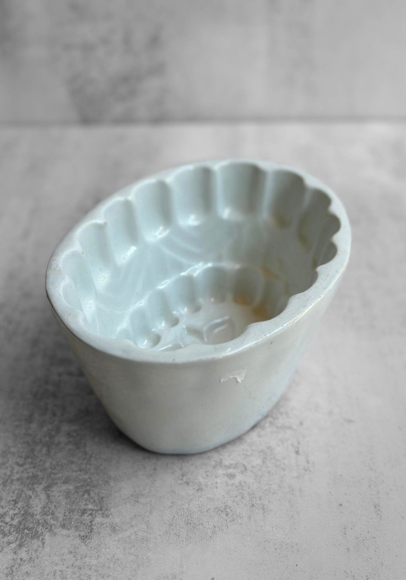 Vintage Ceramic Castle Jelly Mold