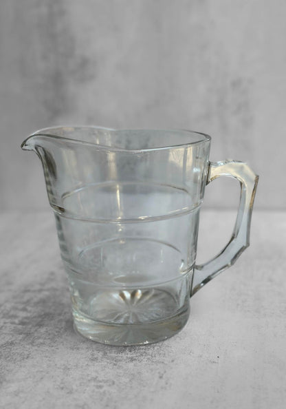 Chunky Clear Glass Jug