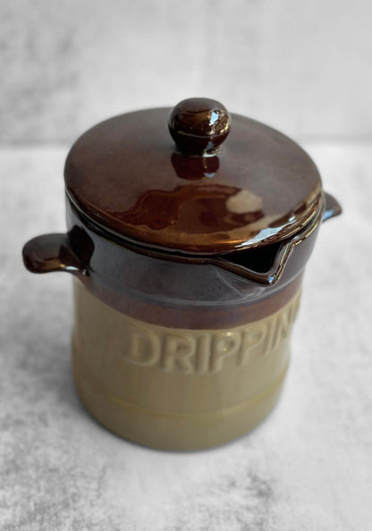 Vintage Ceramic Drippings Pot