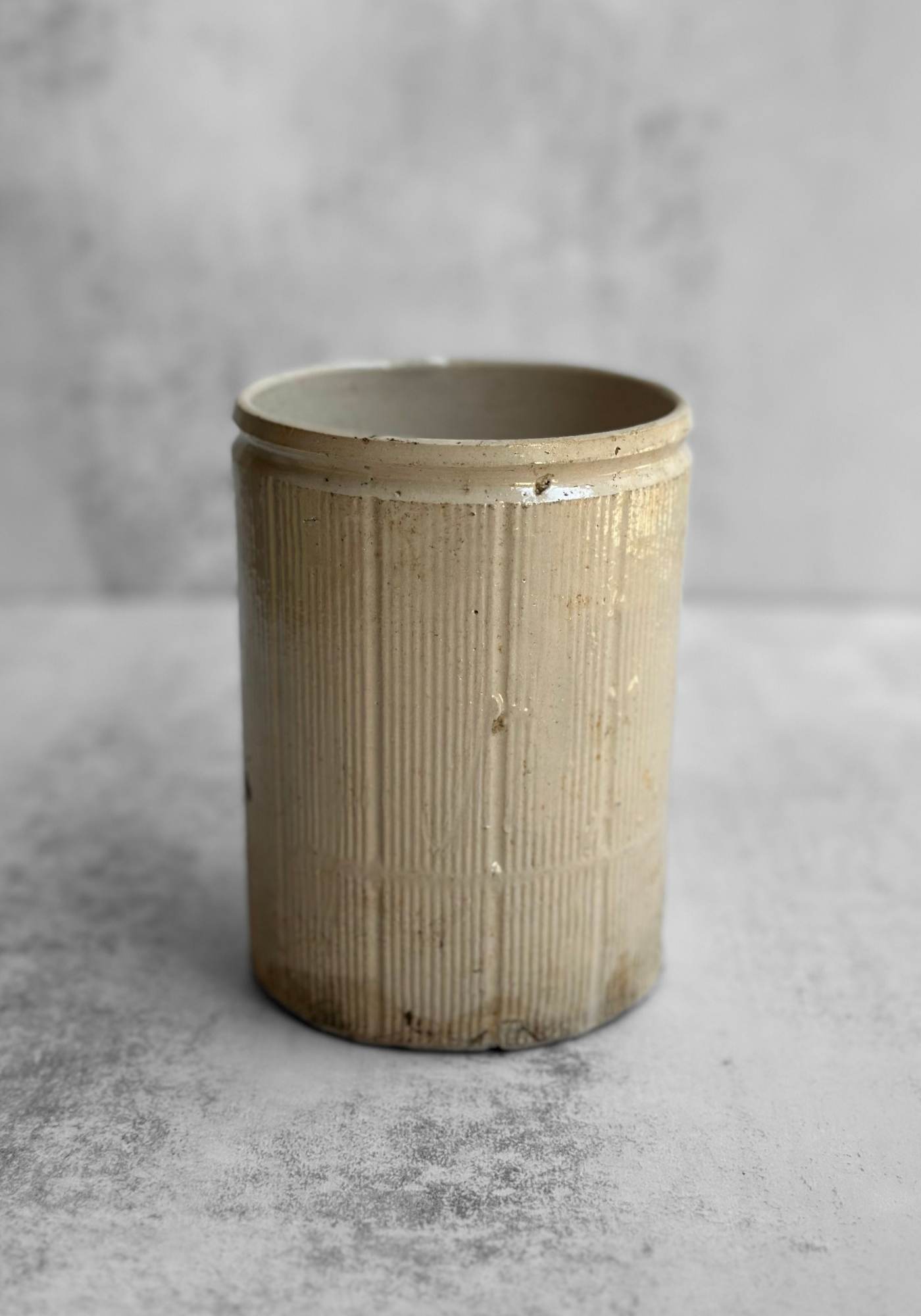 Set of Two Ceramic Jam Jars