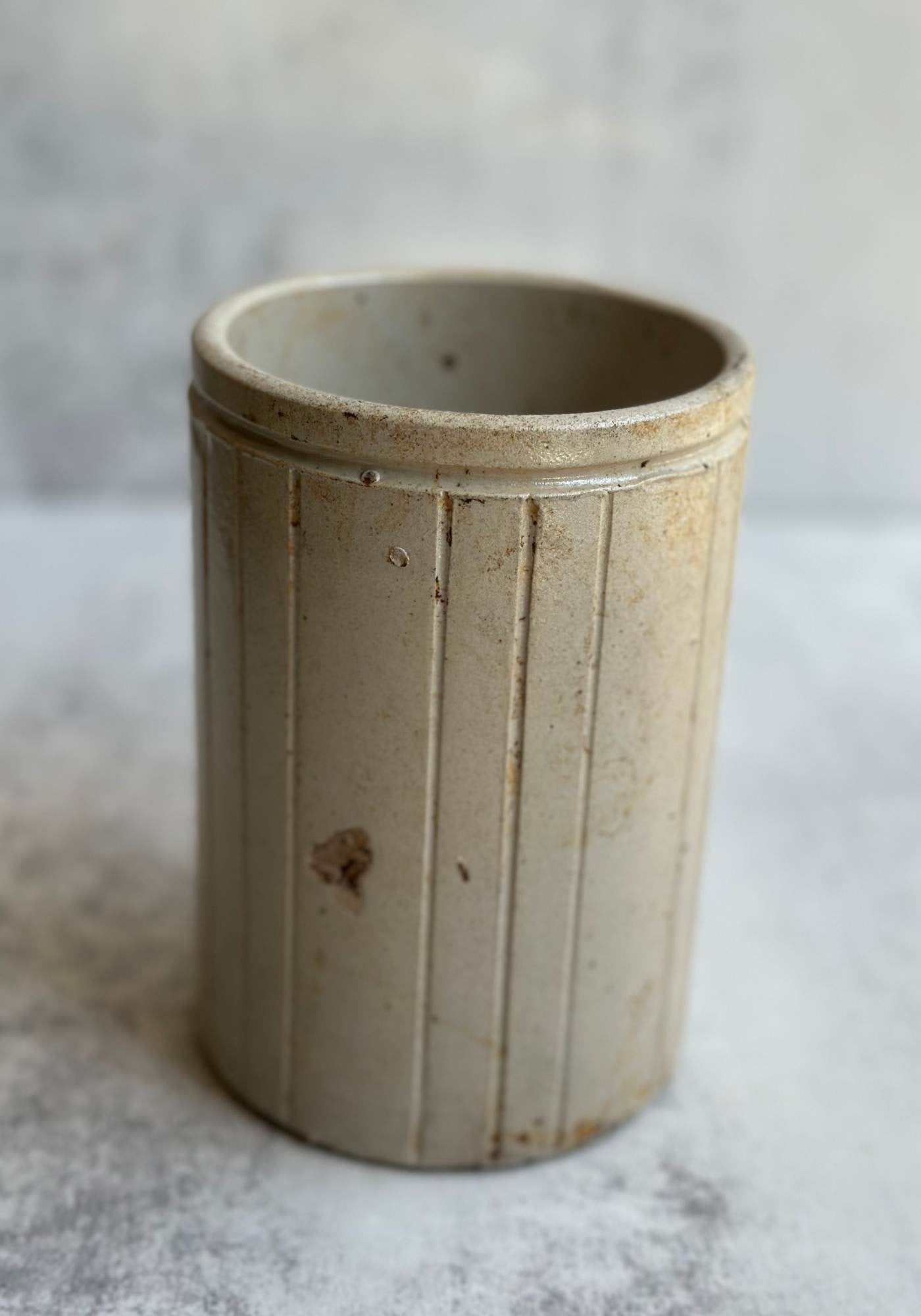 Set of Two Ceramic Jam Jars