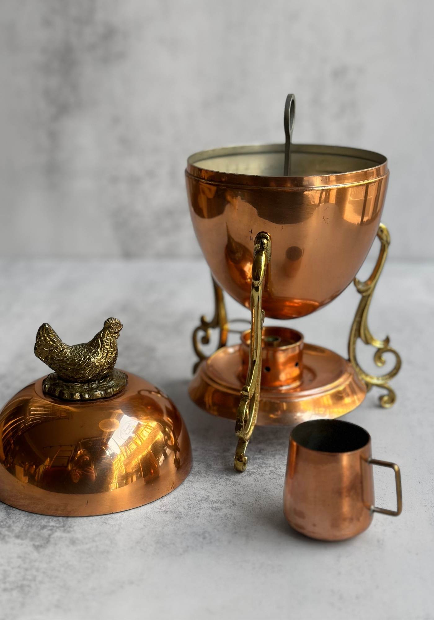 Vintage Victorian Copper Egg Boiler