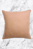 pink square linen cushion