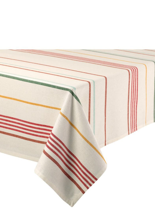 Multicolour Striped Tablecloth