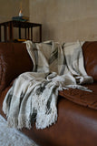 Green Nordic Fringe Edge Blanket