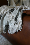 Green Nordic Fringe Edge Blanket