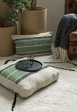 Green Stripe Floor Cushion