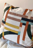 Roads Print Square Cotton Cushion