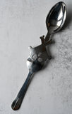 Absinthe Spoon skull and crossbones in silver