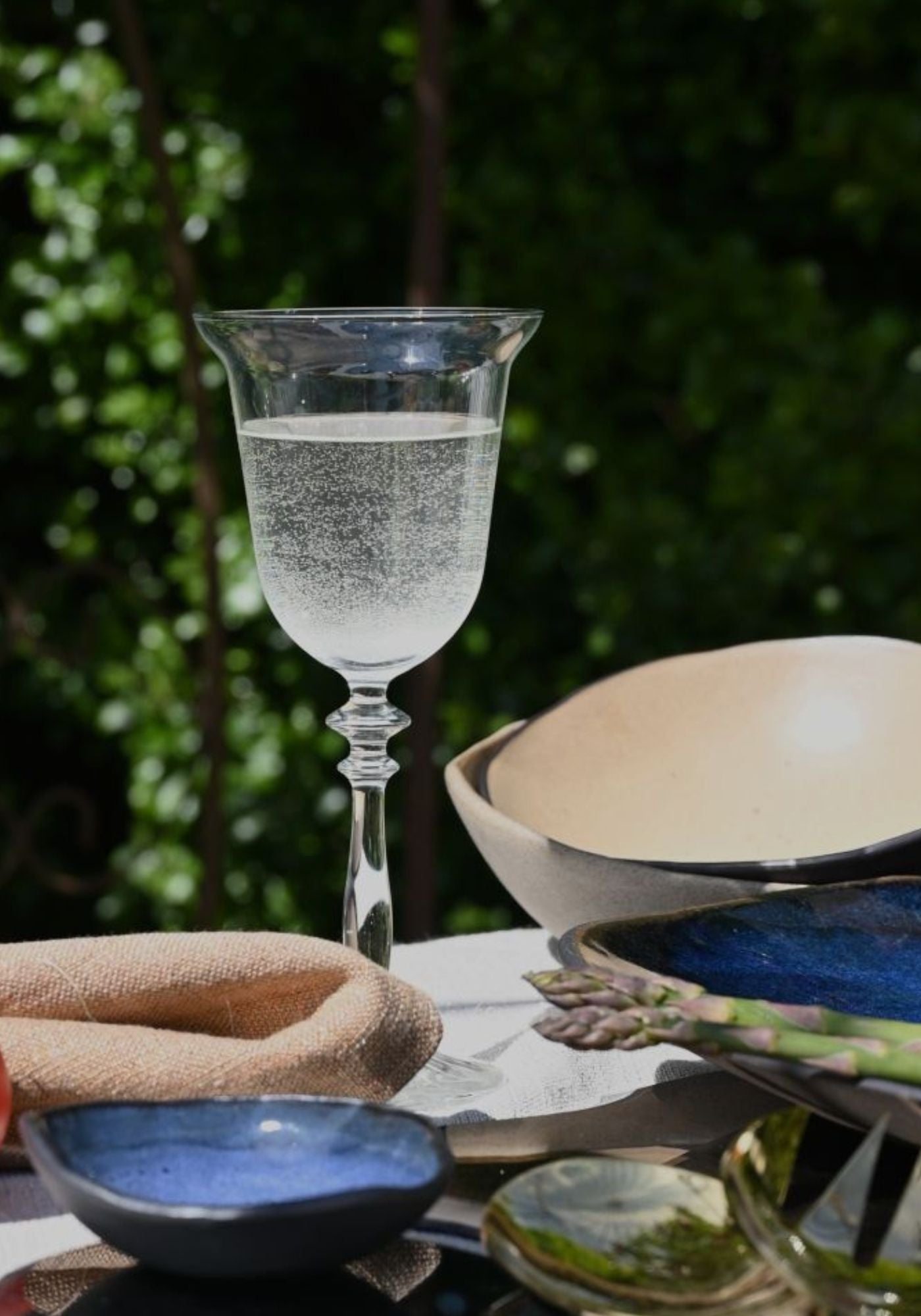 Set of Two Georgian Style Wine Glasses