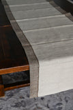 Metallic Border Linen Table Runners