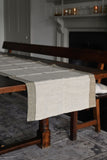 Metallic Border Linen Table Runners