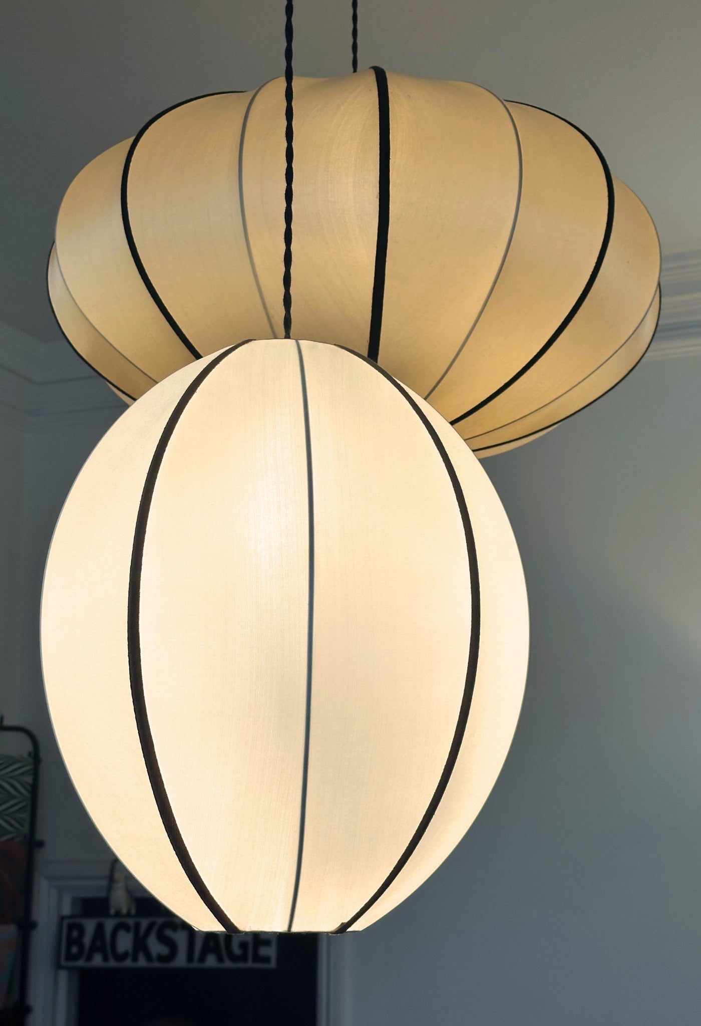 gold silk lighting
