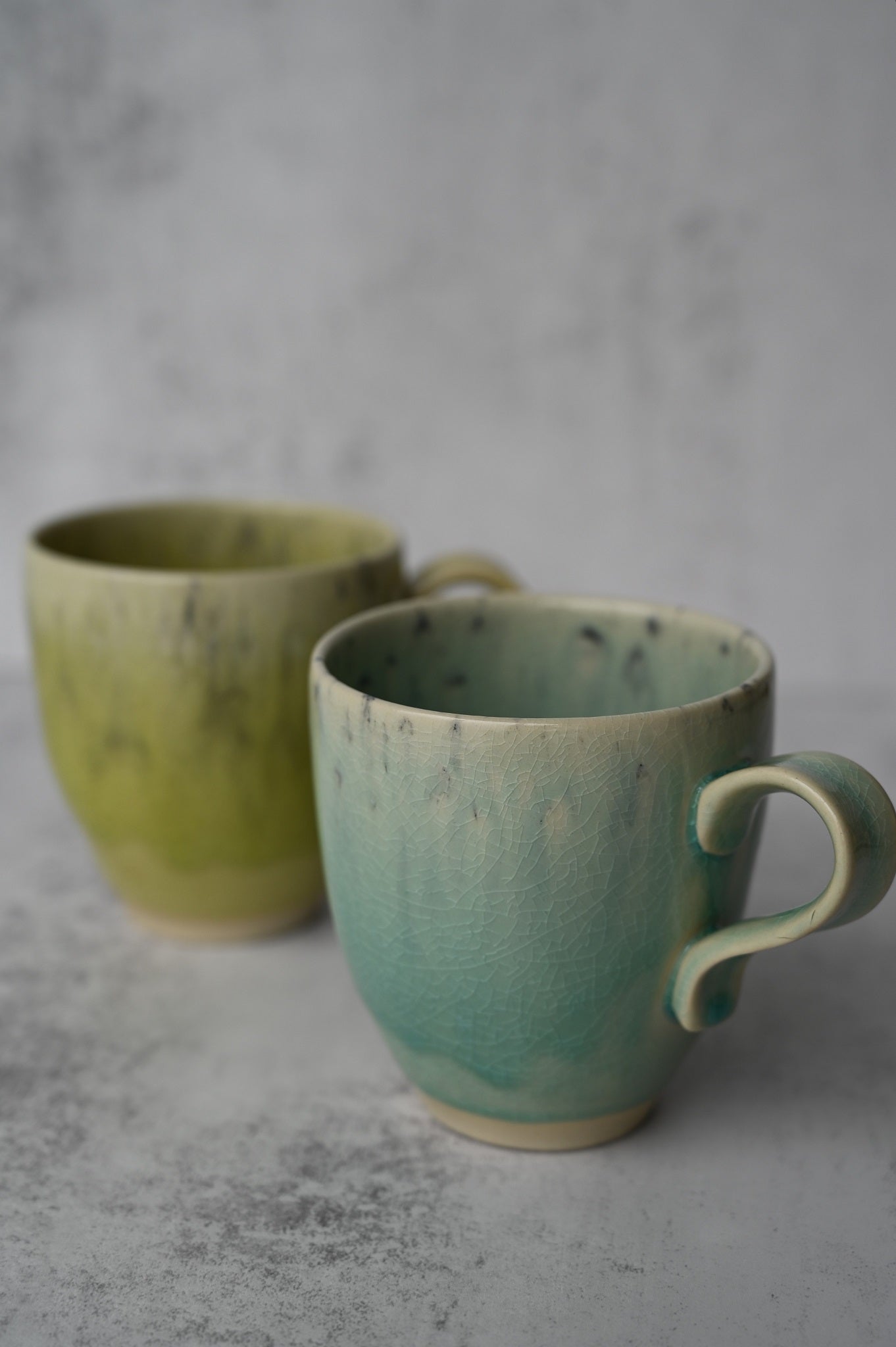 Blue Crackled Glaze Mug
