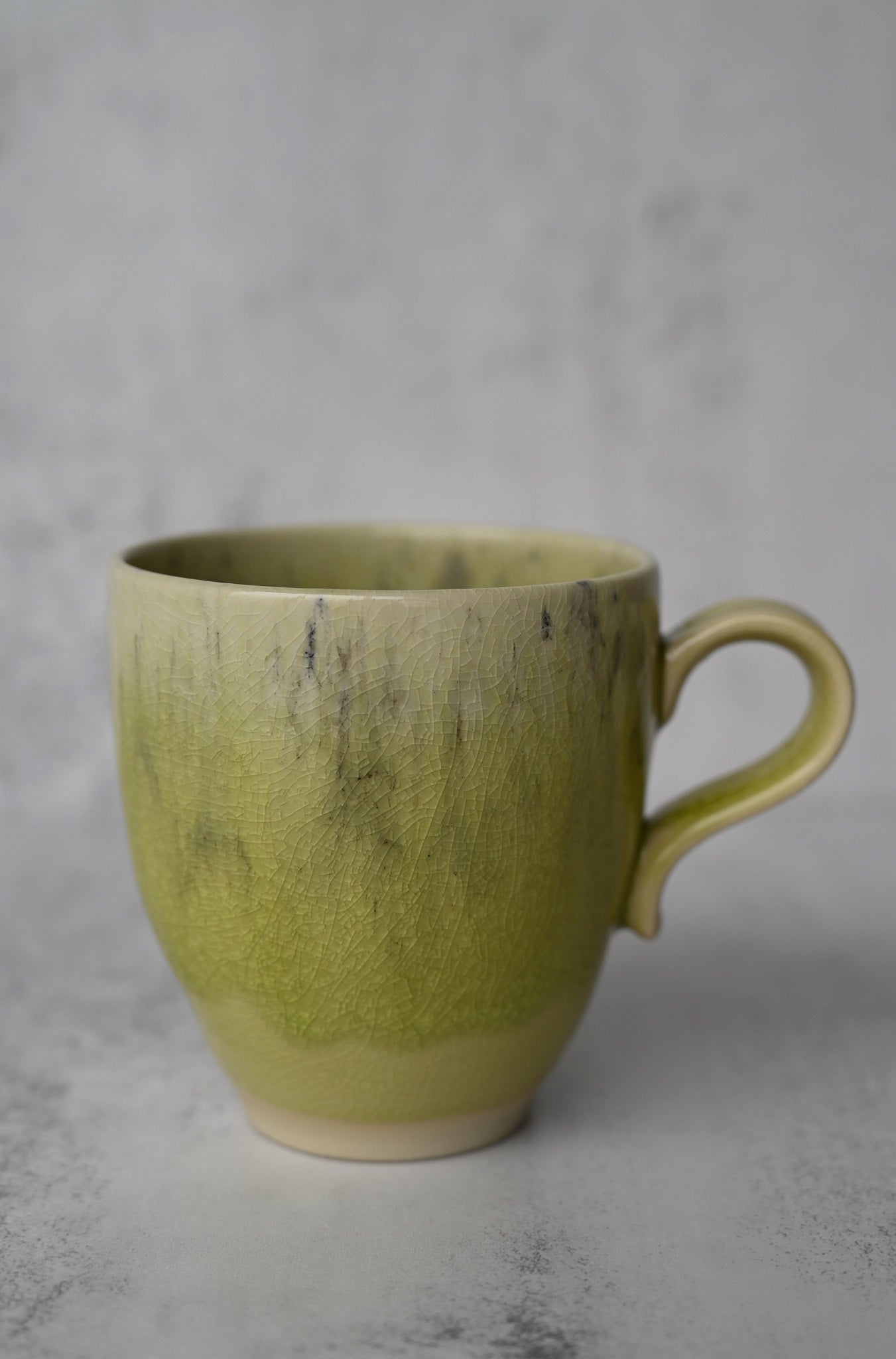 Green Crackled Glaze Mug