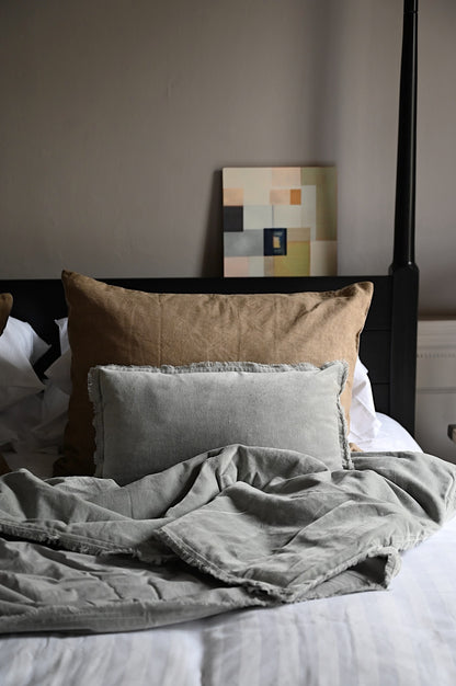 Grey Bed Cushion