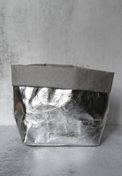 Sac en Papier Uashmama Moyen - Argent